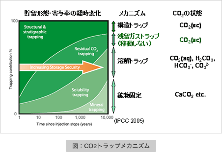 図：CO2トラップメカニズム