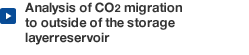Analysis of CO2 migration to outside of the storage layerreservoir